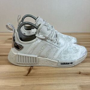 NEW Adidas NMD R1 running shoes womens 7 Velour Crystal White Silver